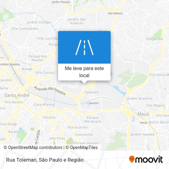 Rua Toleman mapa