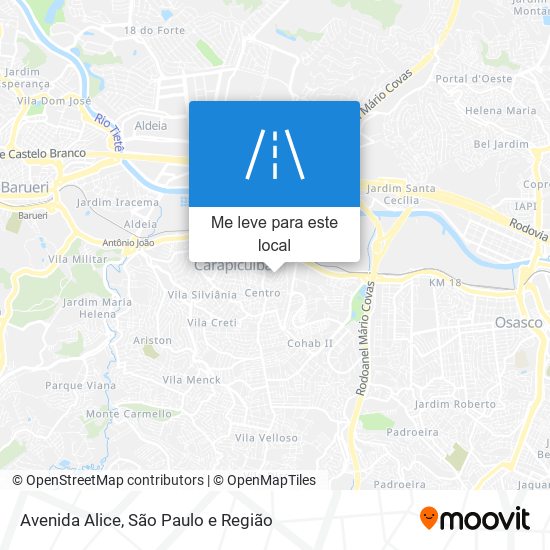 Avenida Alice mapa