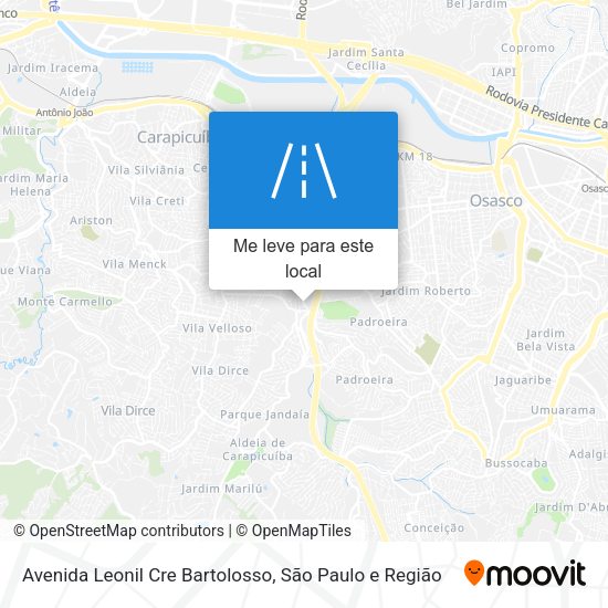 Avenida Leonil Cre Bartolosso mapa