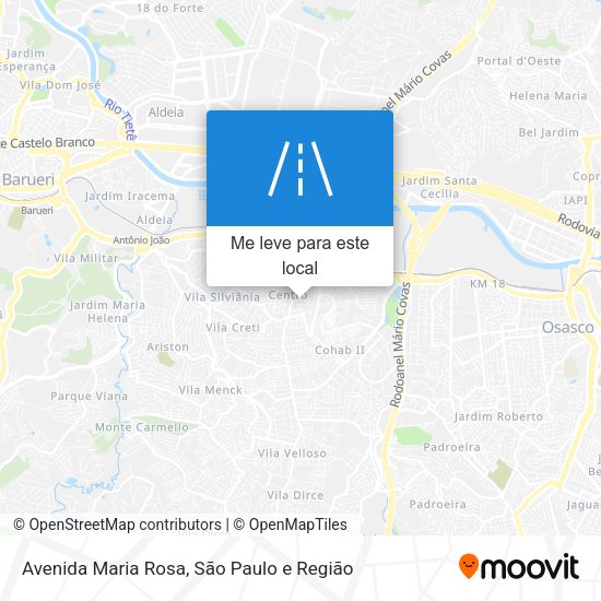 Avenida Maria Rosa mapa