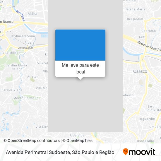 Avenida Perimetral Sudoeste mapa