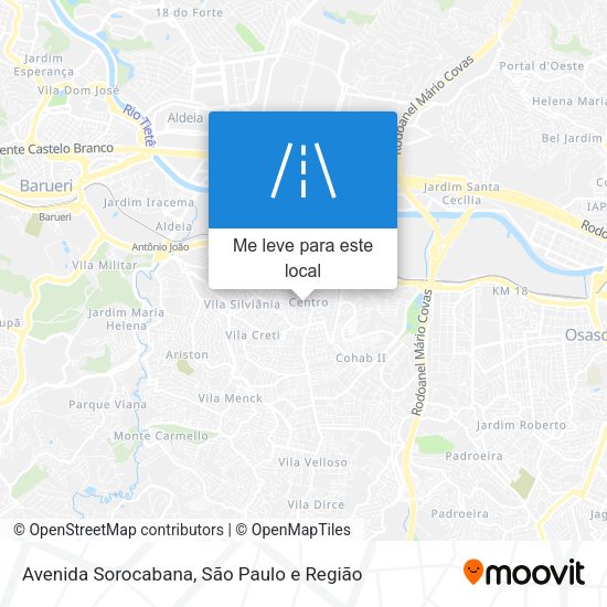 Avenida Sorocabana mapa