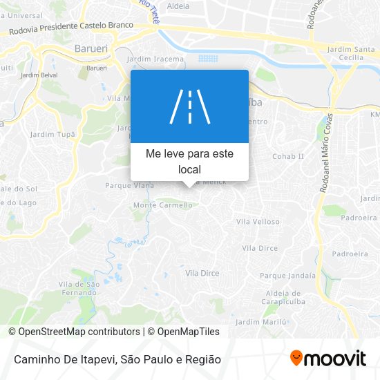 Caminho De Itapevi mapa