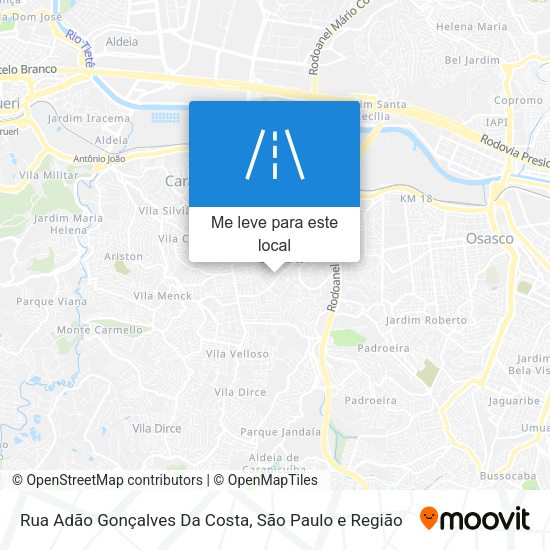 Rua Adão Gonçalves Da Costa mapa