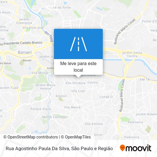 Rua Agostinho Paula Da Silva mapa