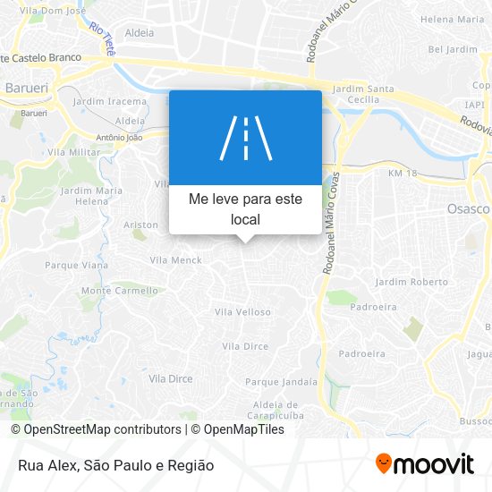 Rua Alex mapa