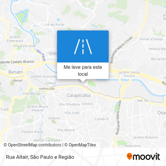 Rua Altair mapa
