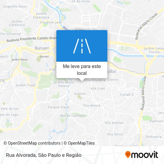 Rua Alvorada mapa