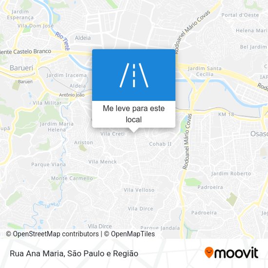 Rua Ana Maria mapa
