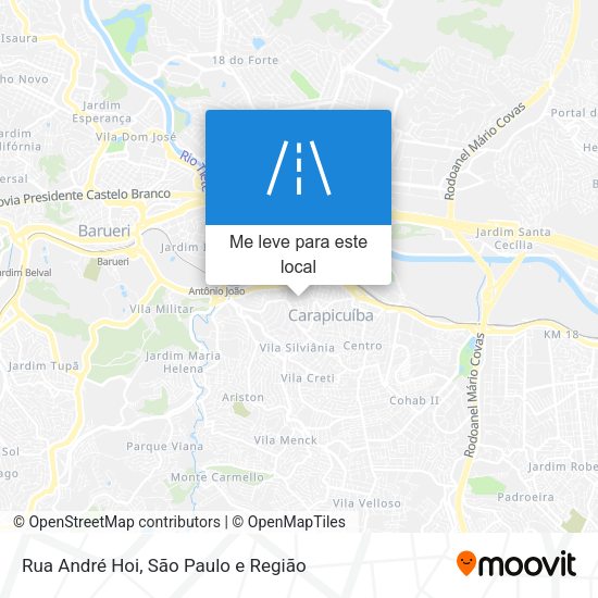 Rua André Hoi mapa
