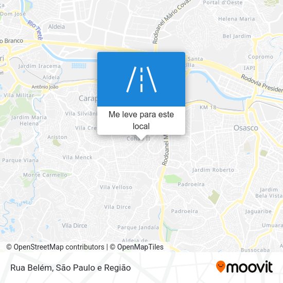 Rua Belém mapa