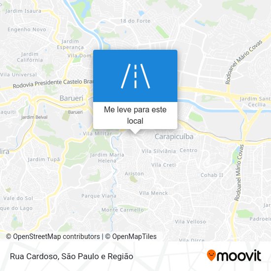 Rua Cardoso mapa