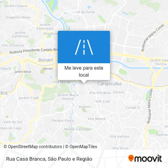 Rua Casa Branca mapa