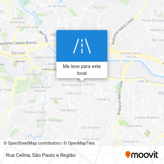 Rua Celina mapa