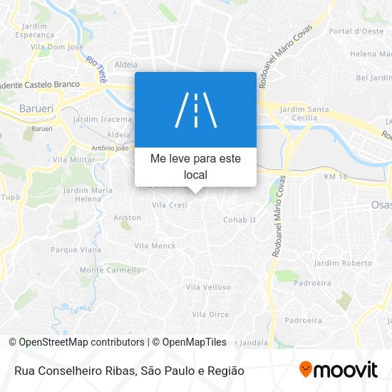Rua Conselheiro Ribas mapa