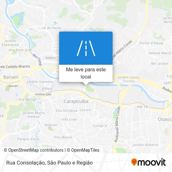 Rua Consolação mapa