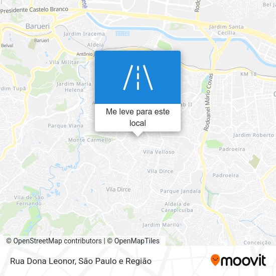 Rua Dona Leonor mapa
