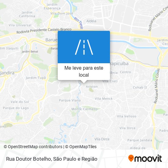 Rua Doutor Botelho mapa