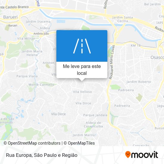 Rua Europa mapa