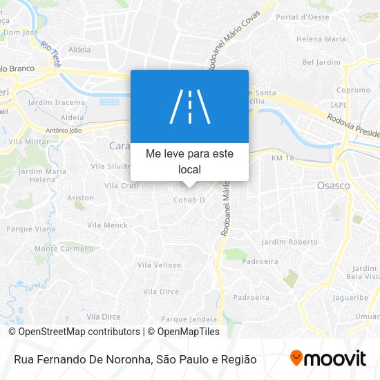 Rua Fernando De Noronha mapa
