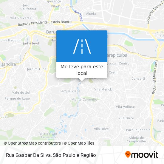 Rua Gaspar Da Silva mapa