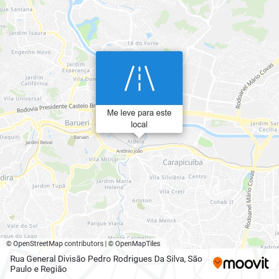 Rua General Divisão Pedro Rodrigues Da Silva mapa