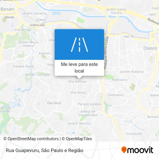 Rua Guapevuru mapa