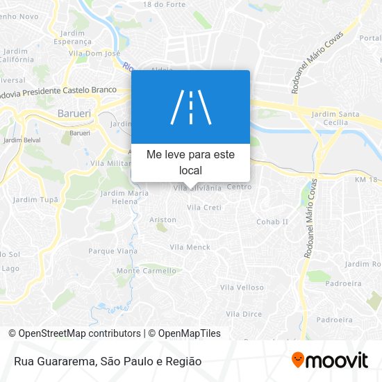 Rua Guararema mapa
