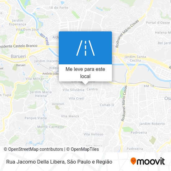 Rua Jacomo Della Libera mapa