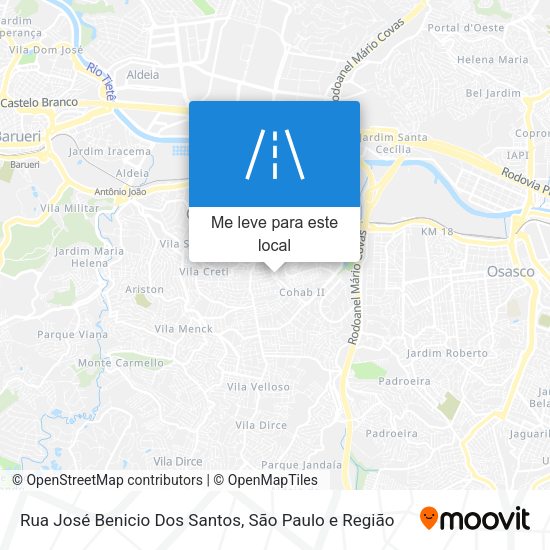 Rua José Benicio Dos Santos mapa