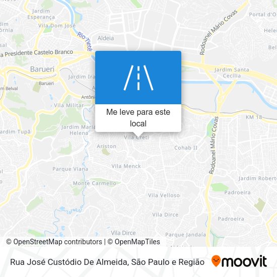 Rua José Custódio De Almeida mapa