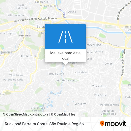 Rua José Ferreira Costa mapa