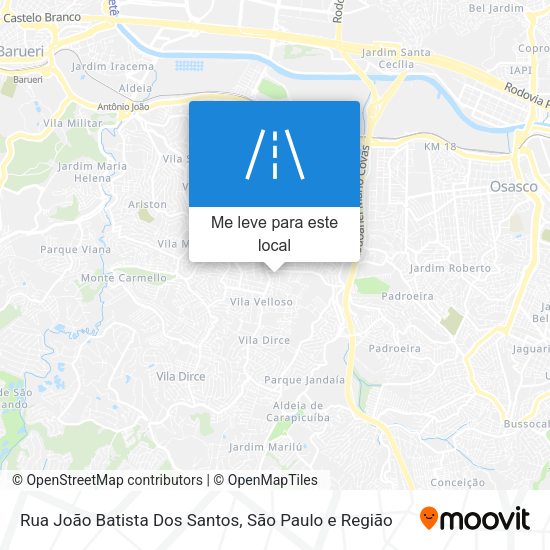 Rua João Batista Dos Santos mapa