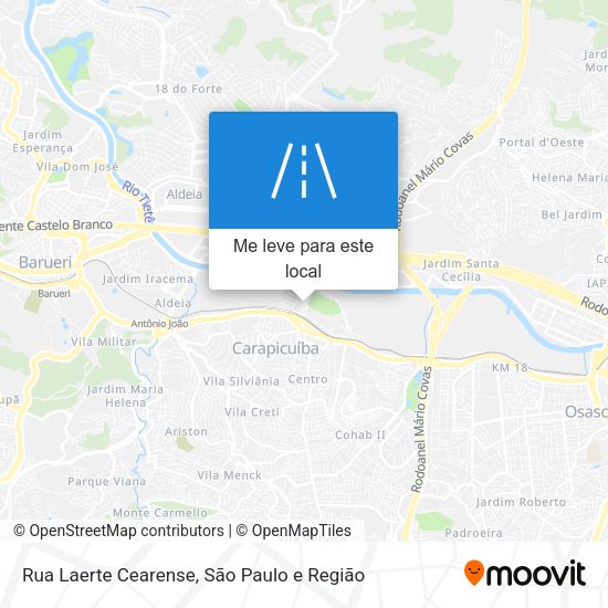 Rua Laerte Cearense mapa