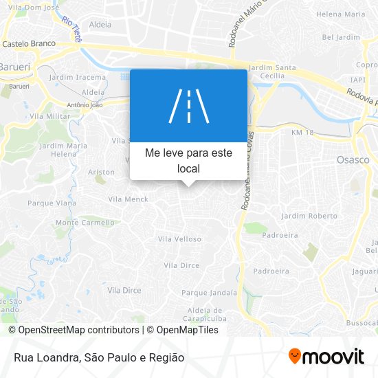 Rua Loandra mapa