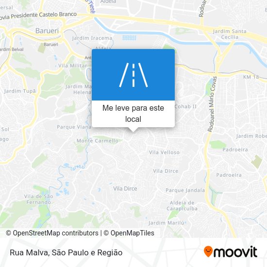 Rua Malva mapa