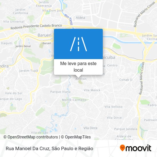 Rua Manoel Da Cruz mapa