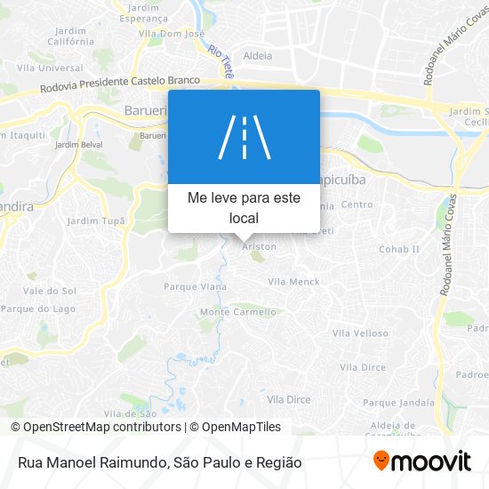 Rua Manoel Raimundo mapa