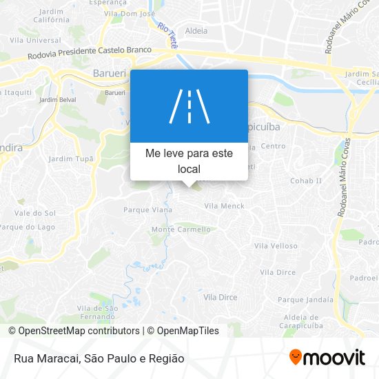 Rua Maracai mapa