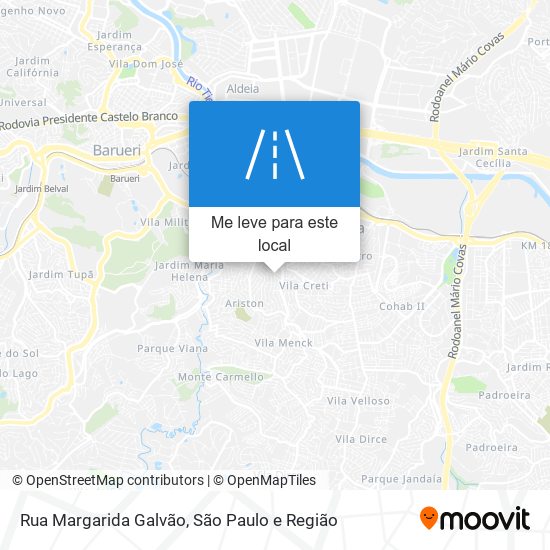 Rua Margarida Galvão mapa