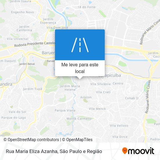 Rua Maria Eliza Azanha mapa