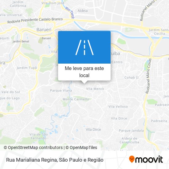 Rua Marialiana Regina mapa