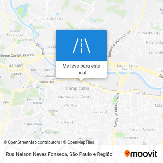Rua Nelson Neves Fonseca mapa