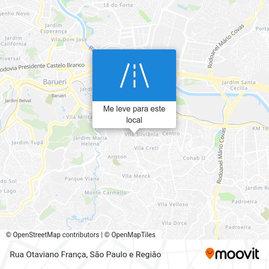 Rua Otaviano França mapa