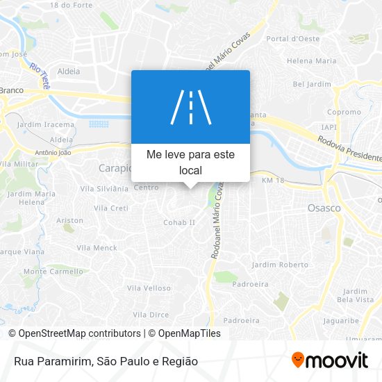 Rua Paramirim mapa