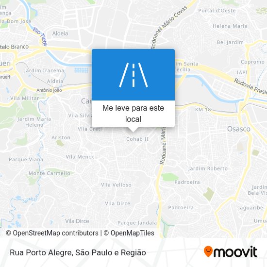 Rua Porto Alegre mapa