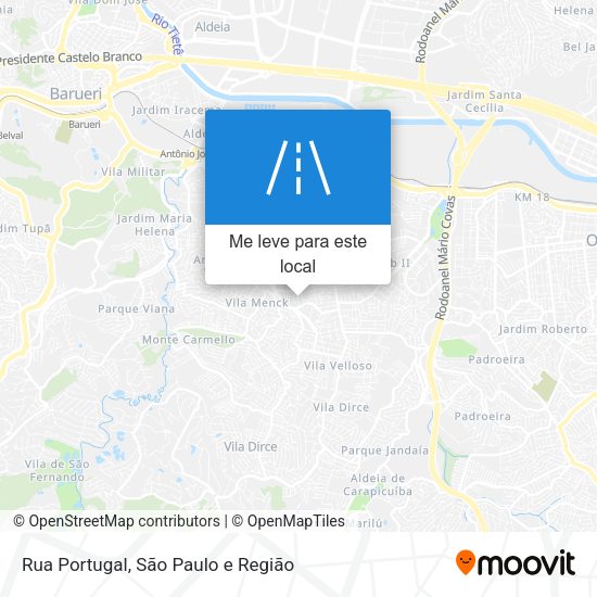 Rua Portugal mapa