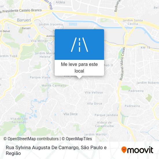 Rua Sylvina Augusta De Camargo mapa