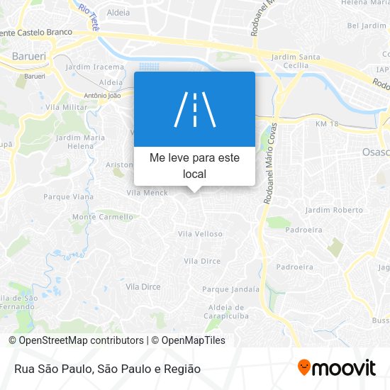 Rua São Paulo mapa