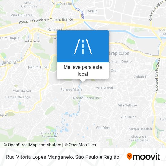 Rua Vitória Lopes Manganelo mapa